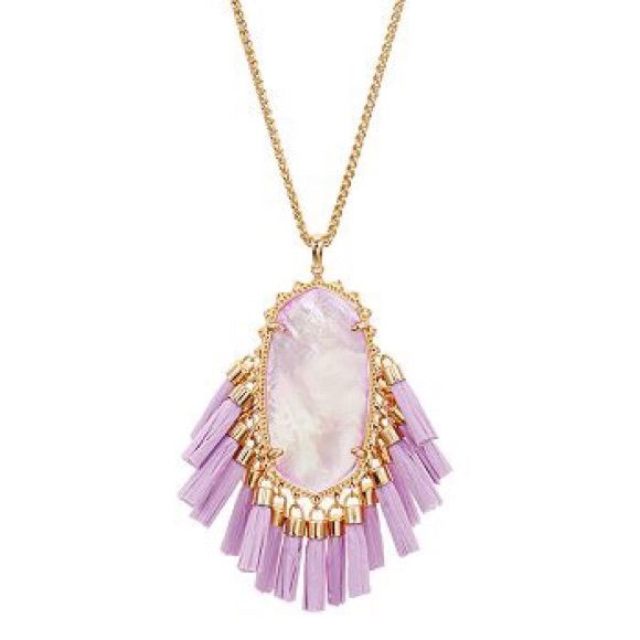 Kendra Scott Betsy Tassel Pendant Necklace Lilac